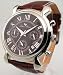 Mens Lucien Piccard Leather 3 Eye Chrono Date Watch 28110BR