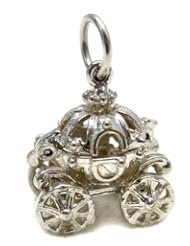 Welded Bliss Sterling 925 Silver Cinderella Pumpkin Carriage Opening To Show Slipper WBC1055