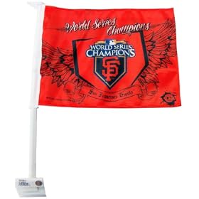 MLB 2010 San Fransico Giants World Series Champions Car Flag: Sports &amp; Outdoors