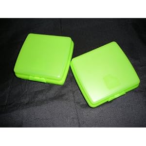 Tupperware Set of Two Sandwich Keepers. Lt Green by