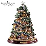Thomas Kinkade Illuminated Nativity Tabletop Tree
