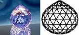 40mm Swarovski Strass with Logo Blue Violet Crystal Ball