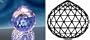 30mm Swarovski Strass Logo Blue Violet Crystal Ball Prisms #8558-30
