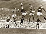 Manchester United vs. Arsenal, Football Match at Old Trafford, October 1967 Photographic Poster Print, 24x32