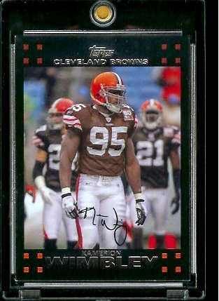 2007 Topps Football # 253 Kamerion Wimbley - Cleveland Browns - NFL Trading Cards