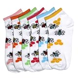 Lot Of 3 Pairs Womens Bee Anklet Ped Socks ( 9-11)