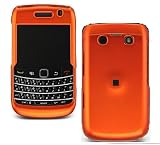 Blackberry 9700 / Onyx Crystal Rubber Surface Phone Cover Case Orange (At&t)