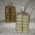100% Beeswax Candles - 24 Tea-Light Candles in NATURAL - Plastic Cups