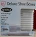 10 Pack Clear Plastic Deluxe Shoe Storage Boxes