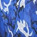 The Blue 20 inch Camouflage Bandana