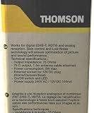 Thomson Indoor TV Aerial for Digital Freeview - Amplified portable Antenna DVB-T HD Ready - UHF, VHF, FM, DAB, DVB with powered Booster