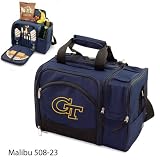 Georgia Tech Yellow Jackets Malibu Insulated Picnic Shoulder Pack/Bag - Navy w/Embroidery