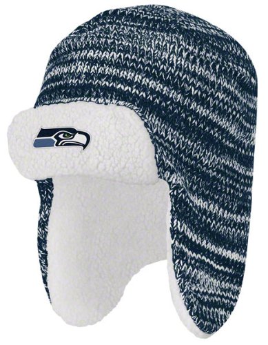 Seattle Seahawks Trooper Sherpa Lined Knit Hat