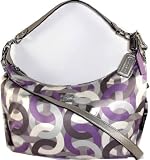 Coach Op Art Signature Chainlink Hailey Convertiable Shoulder Hobo Bag Purse 14291 Violet Multi 51UTZWM2MyL. SL160 Coach Op Art Signature Chainlink Hailey Convertiable Shoulder Hobo Bag Purse 14291 Violet Multi