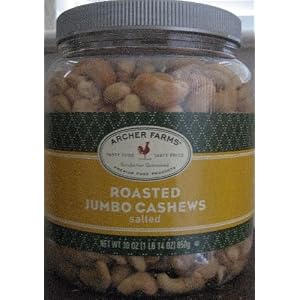 Archer Farms Roasted Jumbo Cashews Salted 30oz by Archer Farms