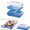 Party Platter, Server, Sandwich, Deli Meats and Food Carrier, Cool and Fresh, By Rotho