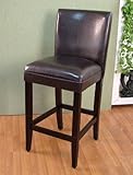 4d Concepts Solid Wood Bar Stool Faux Leather Seat - 555401