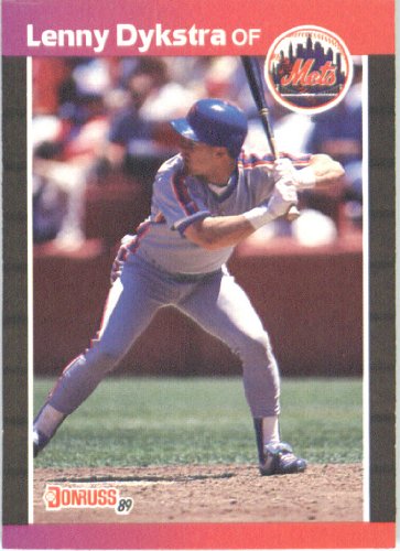 1989 Donruss # 353 Lenny Dykstra New York Mets Baseball Card