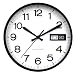 Chaney Instruments 10-Inch Wheeler Wall Clock with Daily Calendar