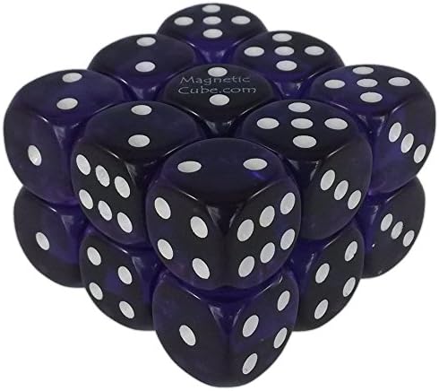 MagneticCube 3x3x2 Dice Puzzle: Purple Translucent