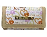 《Hello Kitty/ハローキティ》ハートプリントキーケース/白