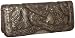 SR SQUARED By Sondra Roberts Snake Print Muted Clutch