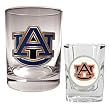 Auburn Tigers NCAA Rocks Glass And Shot Glass Set by Great American Products