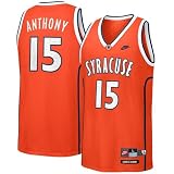 Nike Syracuse Orange #15 Carmello Anthony Orange Tradition Defined Throwback Jersey