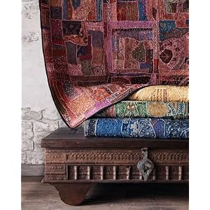 Green Sari Tapestry