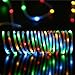 Icicle Solar Rope Lights, 33ft 100 LED Waterproof Outdoor Decoration Lighting for Indoor/Outdoor, Patio, Lawn, Garden, Christmas, and Holiday Festivals (Four Color)