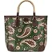 Kate Spade Kashmir Esti Paisley Book Bag Tote Forest Green