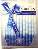Rite Lite Blue/White Tricolor Hanukkah Candles, 6