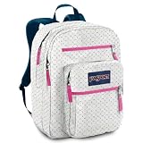 JanSport Big Student Classics Series Backpack, White Little Echo