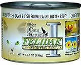 Felidae Canned Cat Food for Adult Cats and Kittens, Formula with Chicken, Turkey, Lamb and Ocean Fish (Pack of 12 5.5 Ounce Cans)