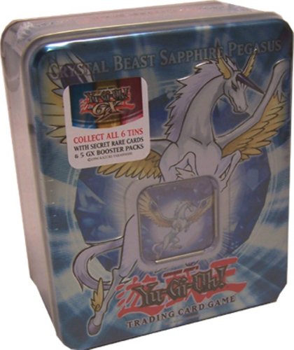 Childrens Toyshop  Toys : Yu Gi Oh  2007 Collectors Tin - Crystal Beast Sapphire Pegasus