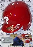 Mike Schmidt Hand Signed Philadelphia Phillies Full Size Authentic Helmet - Autographed MLB Helmets and Hats