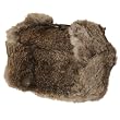 WINTER SKI RABBIT FUR TRAPPER TROOPER HAT * WHITE * Medium
