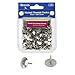 Bazic Nickel Thumb Tack, Silver, 200 Per Pack, Resists Rust (2-Pack)