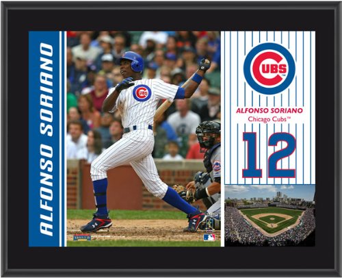 Alfonso Soriano Plaque | Details: Chicago Cubs, Sublimated, 10x13, MLB Plaque