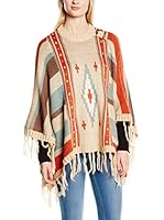 Peace & Love Poncho (Beige)