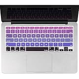 Kuzy - Purple Ombre Colors Keyboard Cover Silicone Skin for MacBook Pro 13" 15" 17" (with or w/out Retina Display) iMac and MacBook Air 13" - mix Purple Ombre