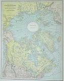 Cram 1887 Antique Map of the Polar Regions - $79