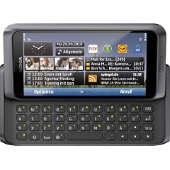 Nokia E7-00 Smartphone (10.2cm (4 Zoll) Clear-Black AMOLED Touchscreen, QWERTZ-Tastatur, 8 MP Kamera, GPS, WiFi, Ovi Karten, HDMI, 3.5mm Buchse) dark grey