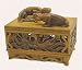 Stone Box with Lizards, Dragon, Turtle - Hand Carved, lid lifts off VIETNAM