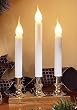 Tiered Christmas Candolier With 3 Lighted Candles & Brass Base #166541