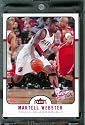 2006-07 Fleer # 163 Martell Webster Portland Trail Blazers Basketball Card - Mint Condition - In Protective Display Case !