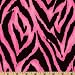 44'' Wide Animal Prints Tiger Pink/Black Fabric By The Yard