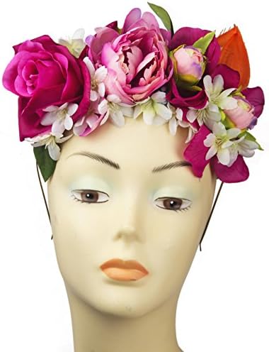 Frida silk floral head piece