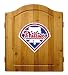 Imperial Philadelphia Phillies Licensed Solid Pine Cabinet and Bristle Dartboard Set