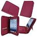 rooCASE Executive Portfolio (Magenta) Genuine Leather Case Cover with Landscape / Portrait View for Apple iPad Mini 7.9-Inch Tablet (Built-in sleep / wake feature)